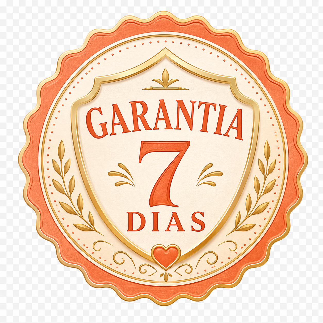 Selo de garantia de 7 dias